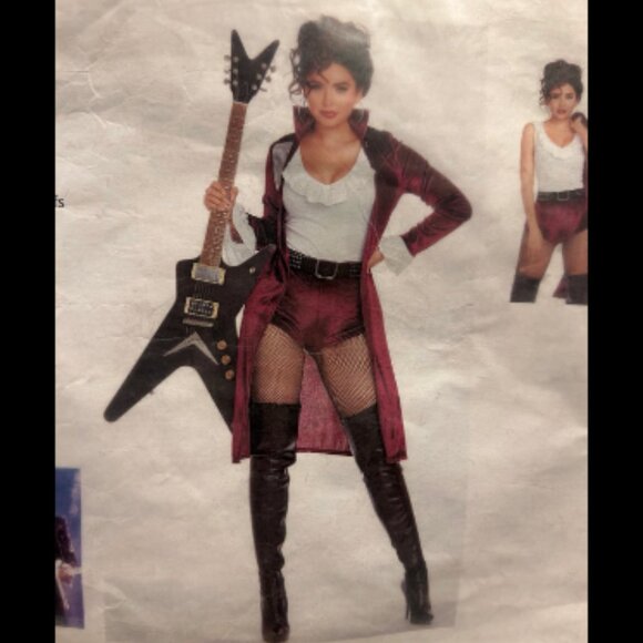Purple Rain Pop Star Woman Adult Costume | Small Size | New - Picture 1 of 4